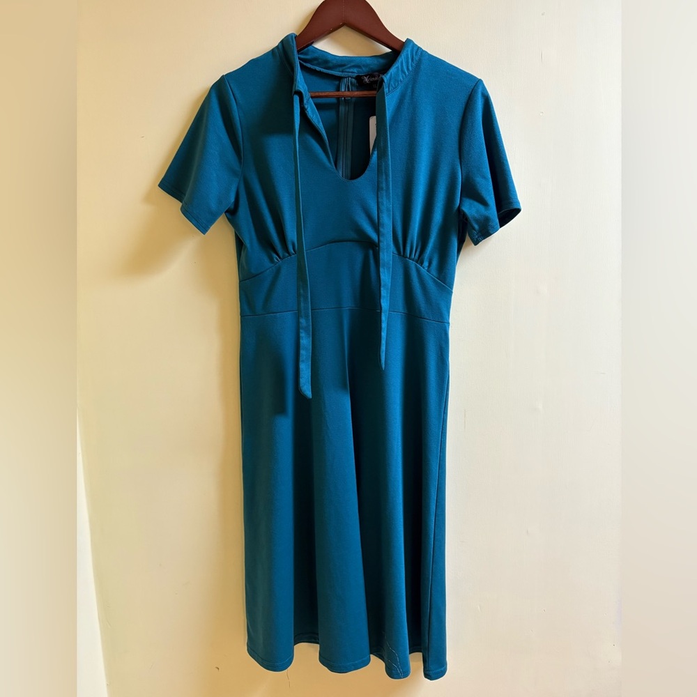 Elegant Teal Green Dress by Meinaiduo Size XL NWT’S